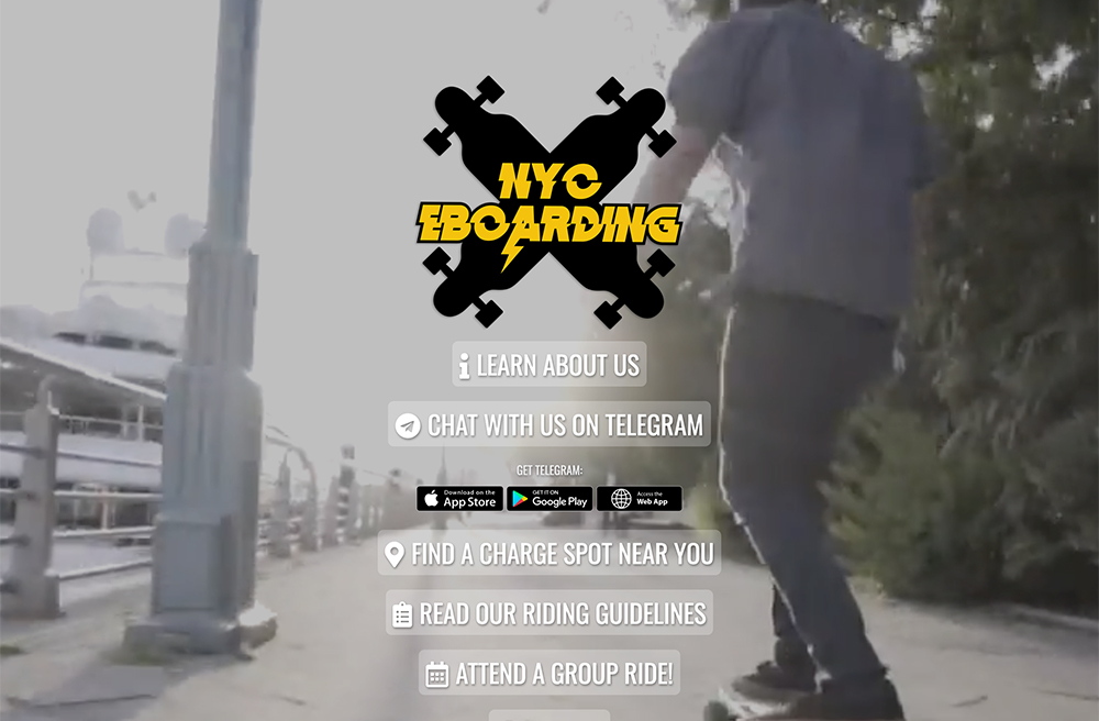 NYC Eboarding website screenshot